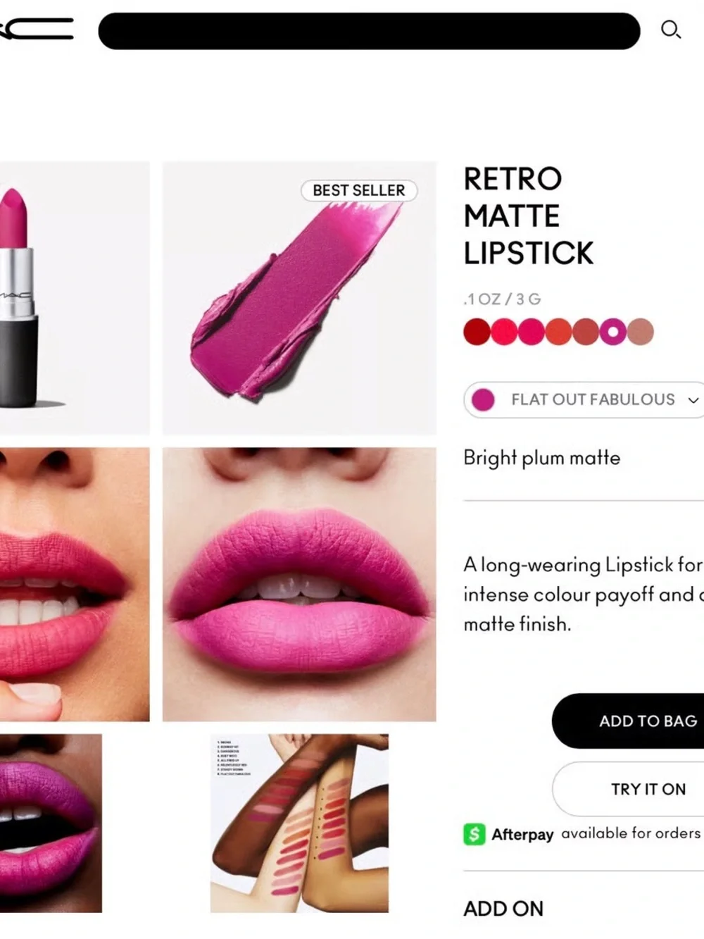 Like new MAC Matte Lipstick Bundle of 3